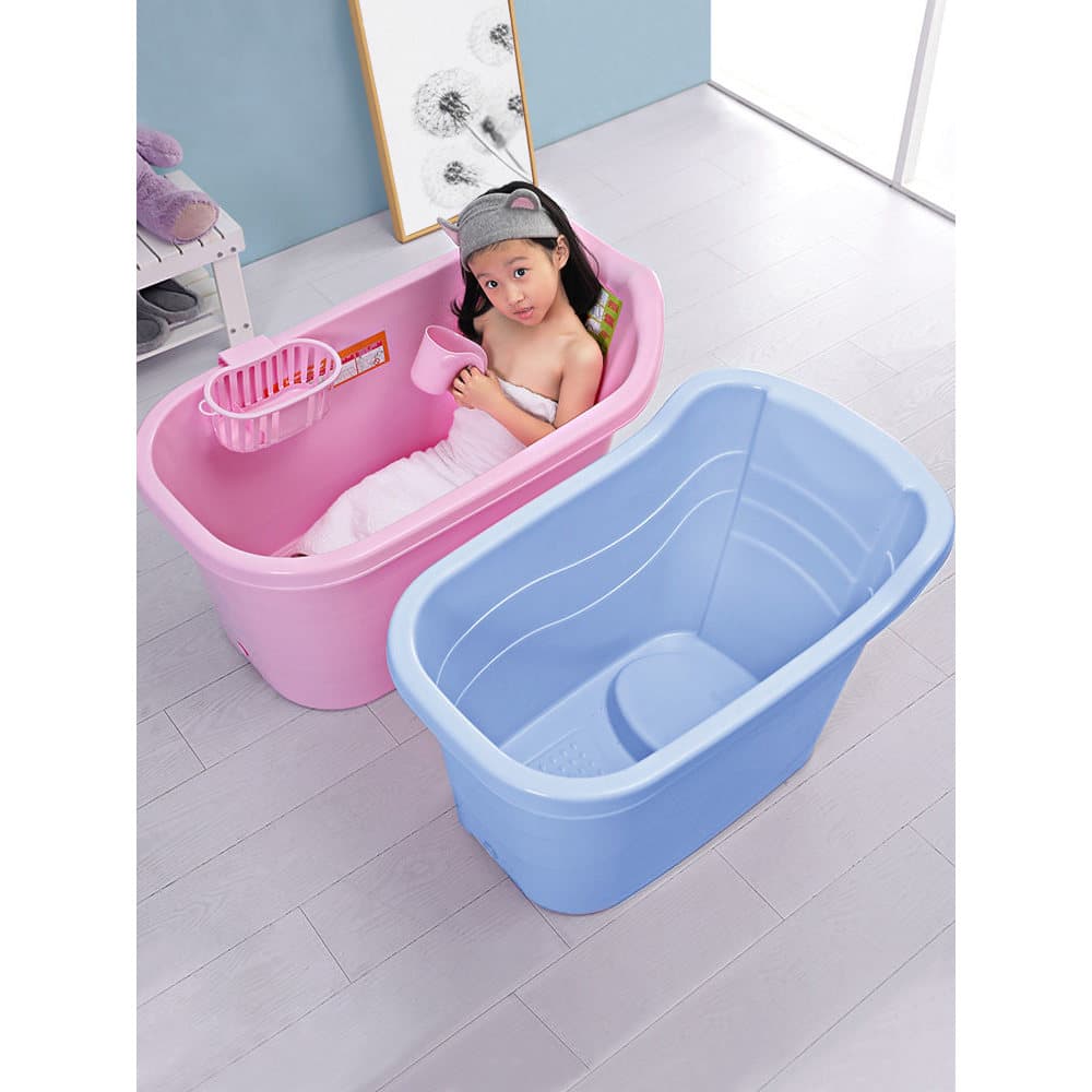 Banheira grande para crianças, banheira espessada para bebês, banheira doméstica para adultos, banheira grande