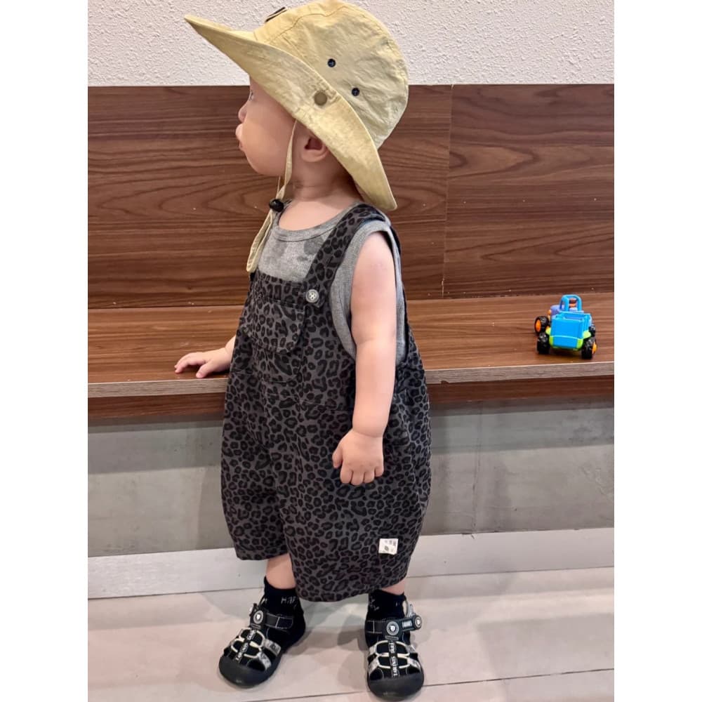 Bebê roupas de bebê verão estilo fino bebê menino menina sem mangas colete leopardo impressão macacão conjunto de duas p