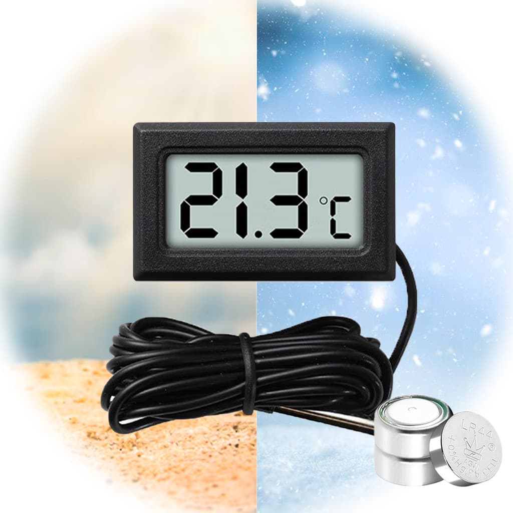 Termômetro Digital Lcd Geladeira Freezer Chocadeira Aquário