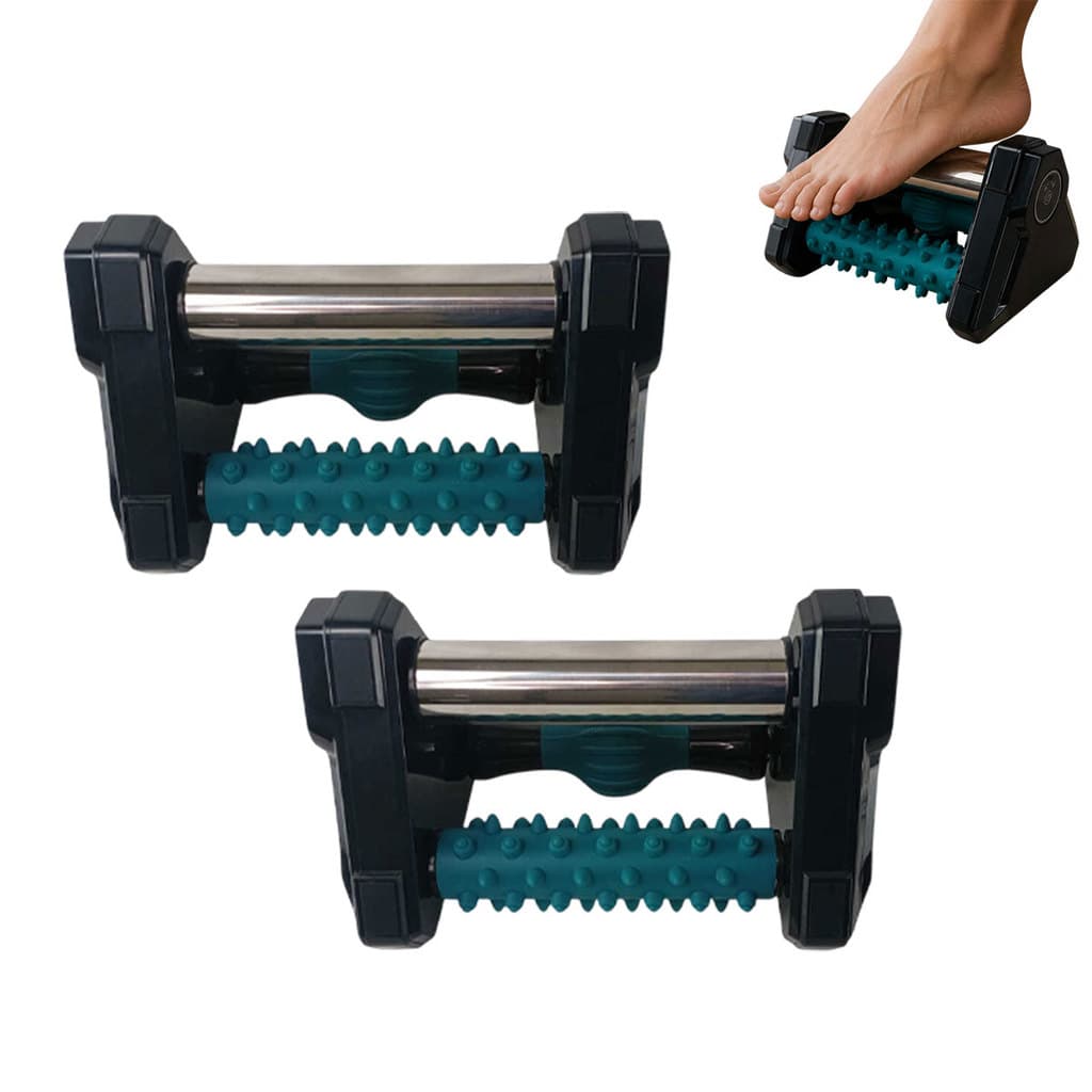 Massageador de Pes Kit 2 Uni Aquecedor Muscular 3 Em 1 Fascia Plantar Fascite Alivio Dores Relaxador Bem Estar Casa Spa