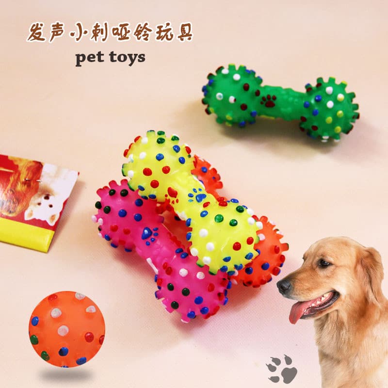 Brinquedo para cachorro de estimação, resistente à mordida, Molar, osso de cachorro, borracha, voz, Teddy, Pomeranian, C