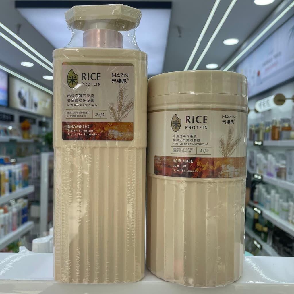 Marzinie Protein Nutritivo Macio Anticaspa Shampoo Fofo Shampoo Hidratante Vitalidade Óleo Assado Máscara Capilar Produt