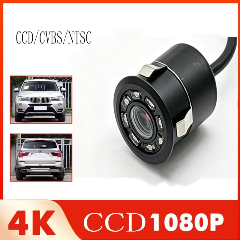 JISUIDA Câmera De Visão Traseira Do Carro universal Perfurada 18.5 Mm CCD Estacionamento Noturna De Alta Definição .