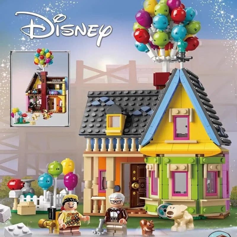 Conjunto de 598 peças compatível com Lego 43217 Casa Voadora, brinquedo educativo de blocos de montar para crianças PBJJ