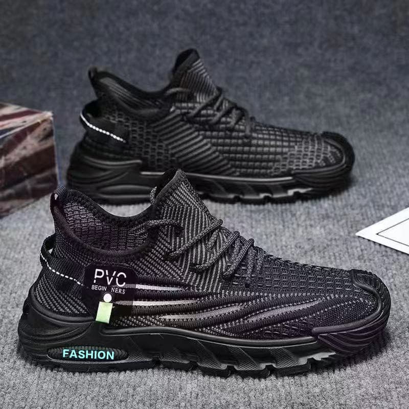 Sapatos esportivos masculinos de sola grossa antiderrapante moda tênis de corrida ao ar livre Casual All-Match tênis fac