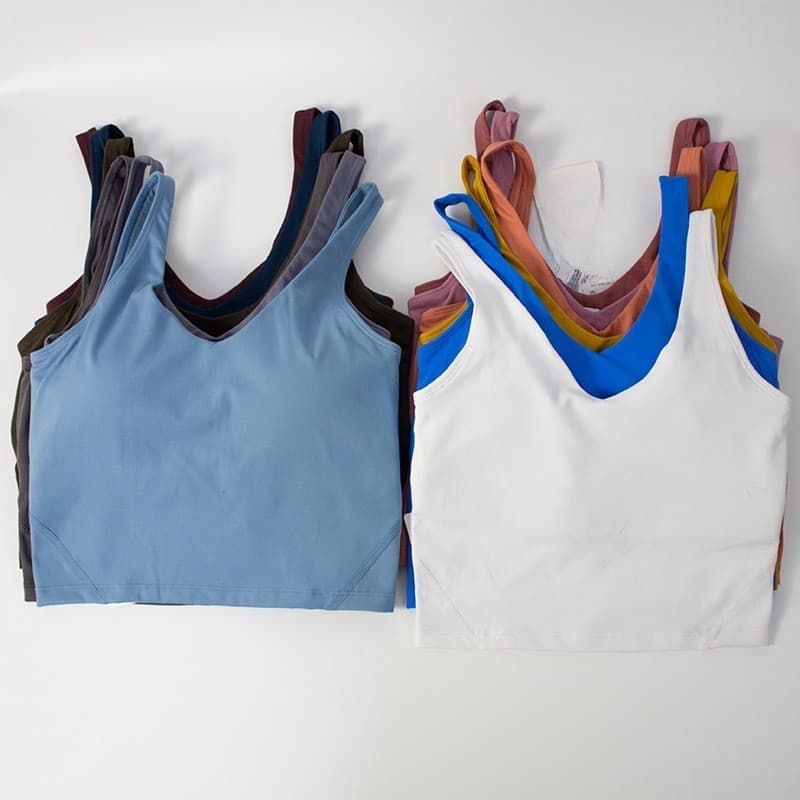 Roupas de Yoga náilon magro sutiã esportivo feminino Fitness volta roupa interior colete reunião