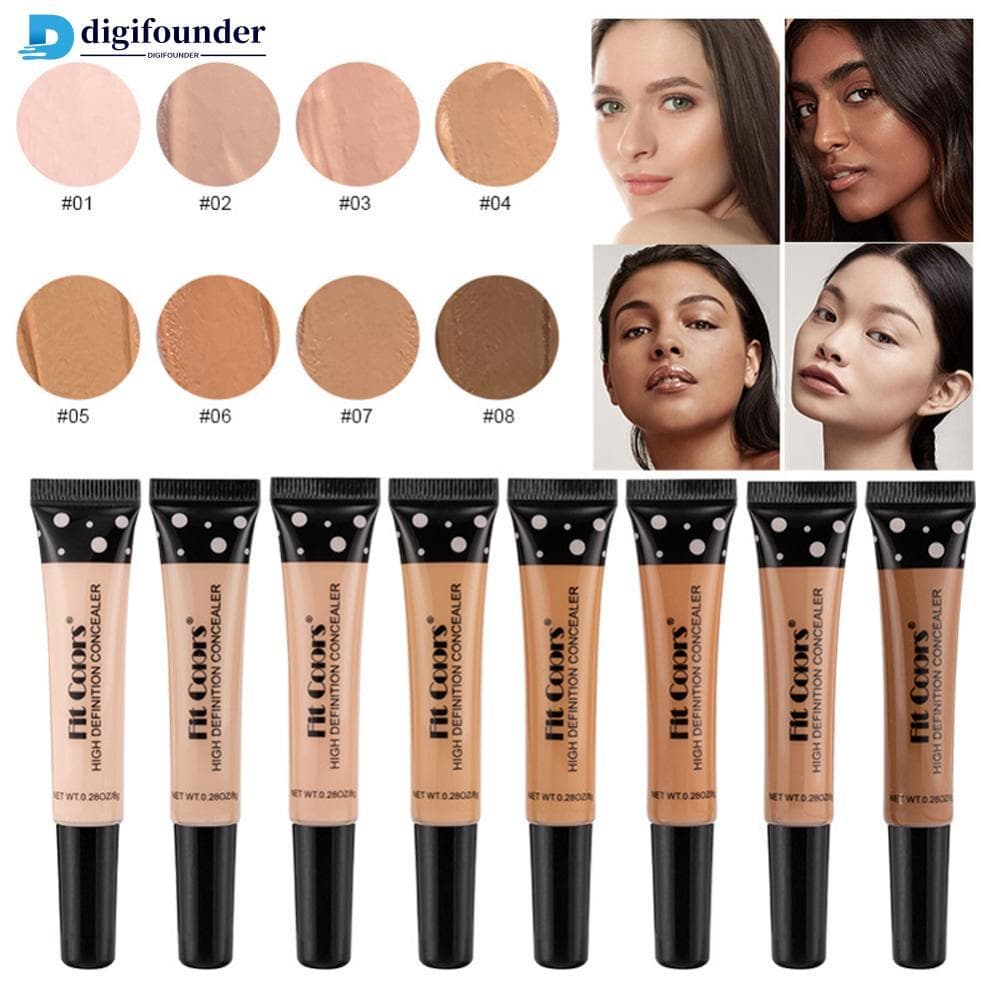 DFR Paleta De Creme Corretivo , 8 Cores , Base Líquida , Corretor , Bastão , Maquiagem Facial , Olheiras , Manchas De Ac