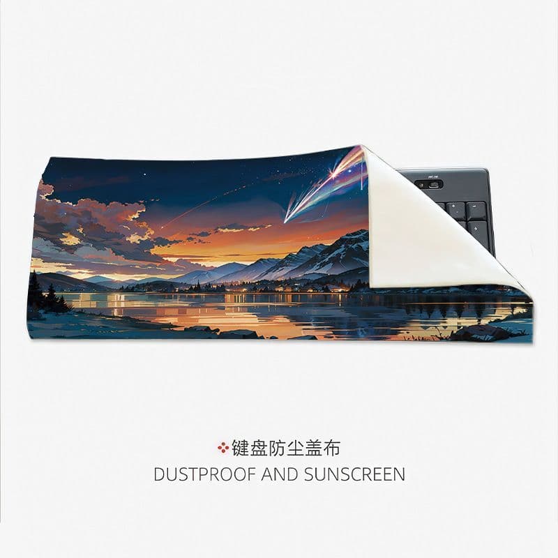 WZLDN731 paisagem teclado anti-poeira capa pano imagem principal teclado anti-poeira capa pano mecânico computador portá