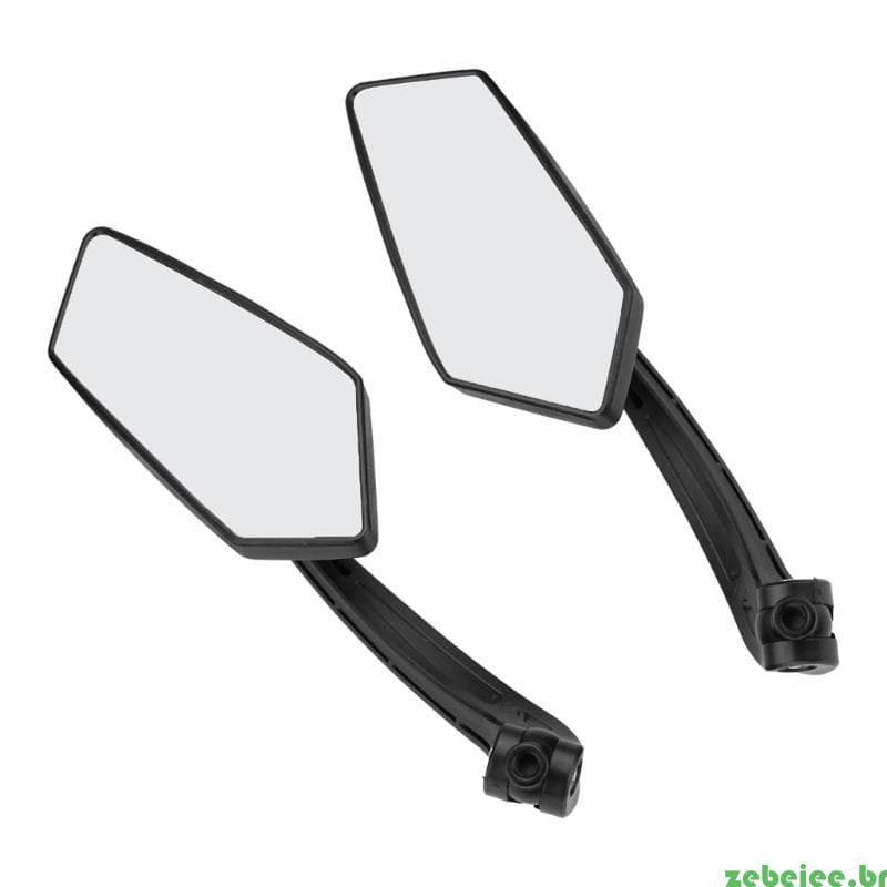 zebeiee Espelhos Laterais Da Motocicleta Espelho Retrovisor E-Bike Scooter Ângulo Ajustável Rotativos Acessórios Moto