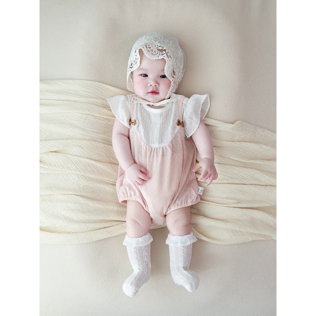 Roupas de bebê verão estilo fino roupas de bebê menina roupas de bebê Outing triângulo macacão estilo ocidental princesa