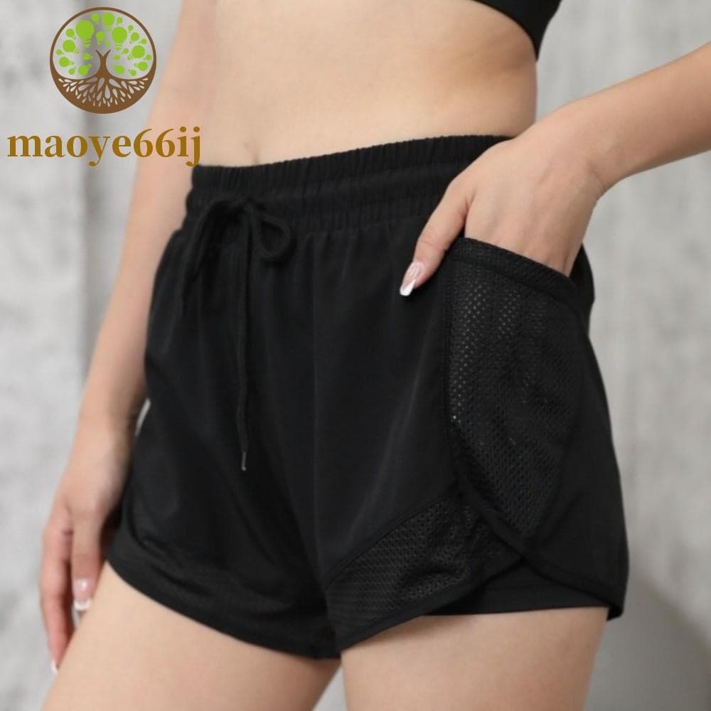 Shorts de Yoga Femininos MAOYE66, Leggings de Fitness Soltas, Malha Respirável, Roupa Íntima Esportiva 7KK9