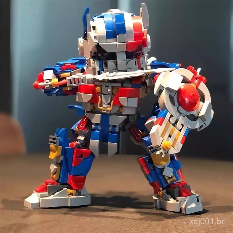 Blocos de montar MOC compatíveis com Lego, brinquedo transformável, modelo de montagem de 5 Pilares de Cavaleiros, prese