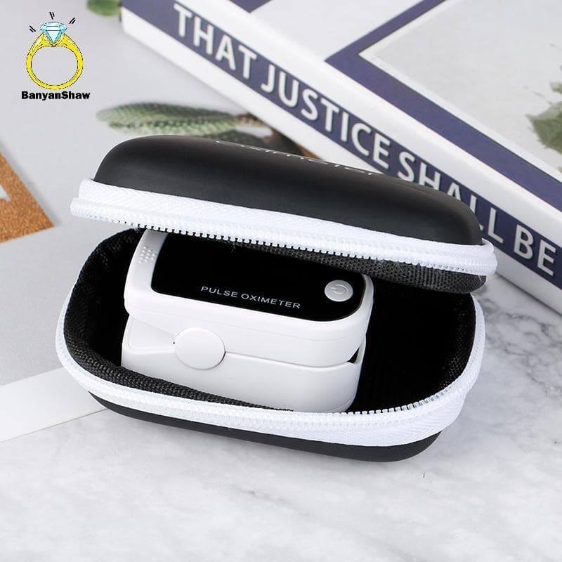 [BANY] Monitor De Oxímetro De Pulso Bolsa De Dedo Medidor De Oxigênio Digital Com Zíper Bom
