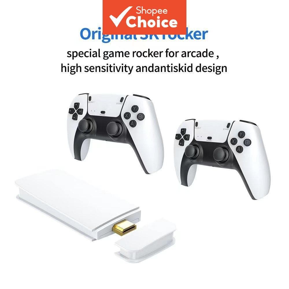 Console de Videogame Portátil M8 M15 4K, Bastão de Jogos Retrô, Controle Duplo Sem Fio 2.4G, Jogos Clássicos Integrados,
