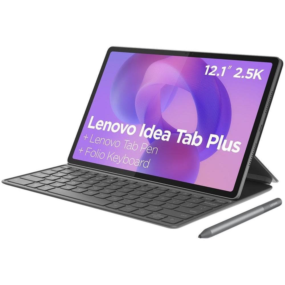 Tablet Lenovo Idea Tab Plus com Caneta e Case 8GB 128GB 12,1" Android 15 Octa-Core Wi-Fi