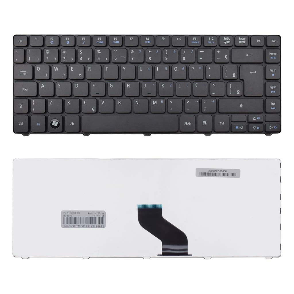 Teclado para Notebook compatível com Acer Aspire 4739 ABNT2 - F3 Bluetooth