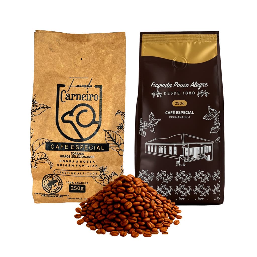 Kit Café Especial +84 Pts Sul Mineiro 2x 250g Em Grãos