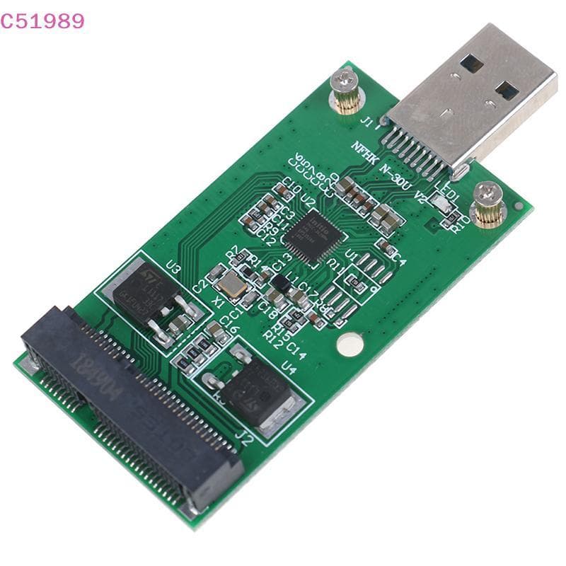 [kaan] 1Pc Mini USB 3.0 Para PCIE mSATA SSD Externo PCBA Conveter Placa Adaptadora BR