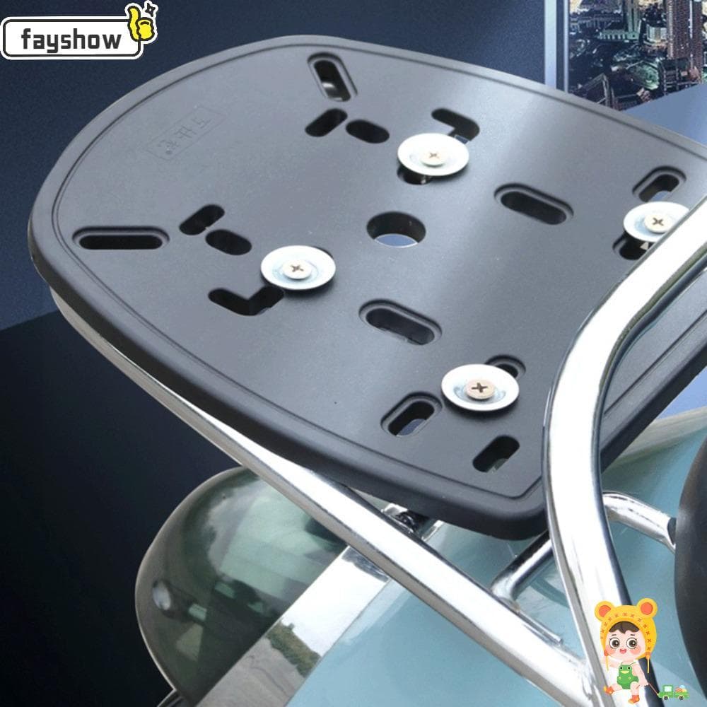 FAYSHOW Suporte De Bagagem Traseira Prateleira Universal Durável Moto Acessórios Tronco Almofada