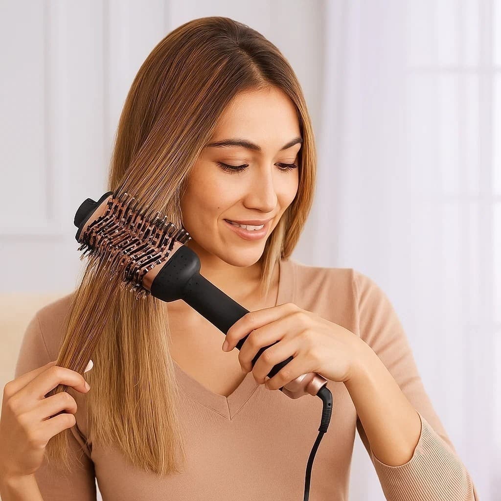 Escova Secadora Cabelo Profissional Bivolt Alisadora Modeladora Volume Secagem Oferta Oferta