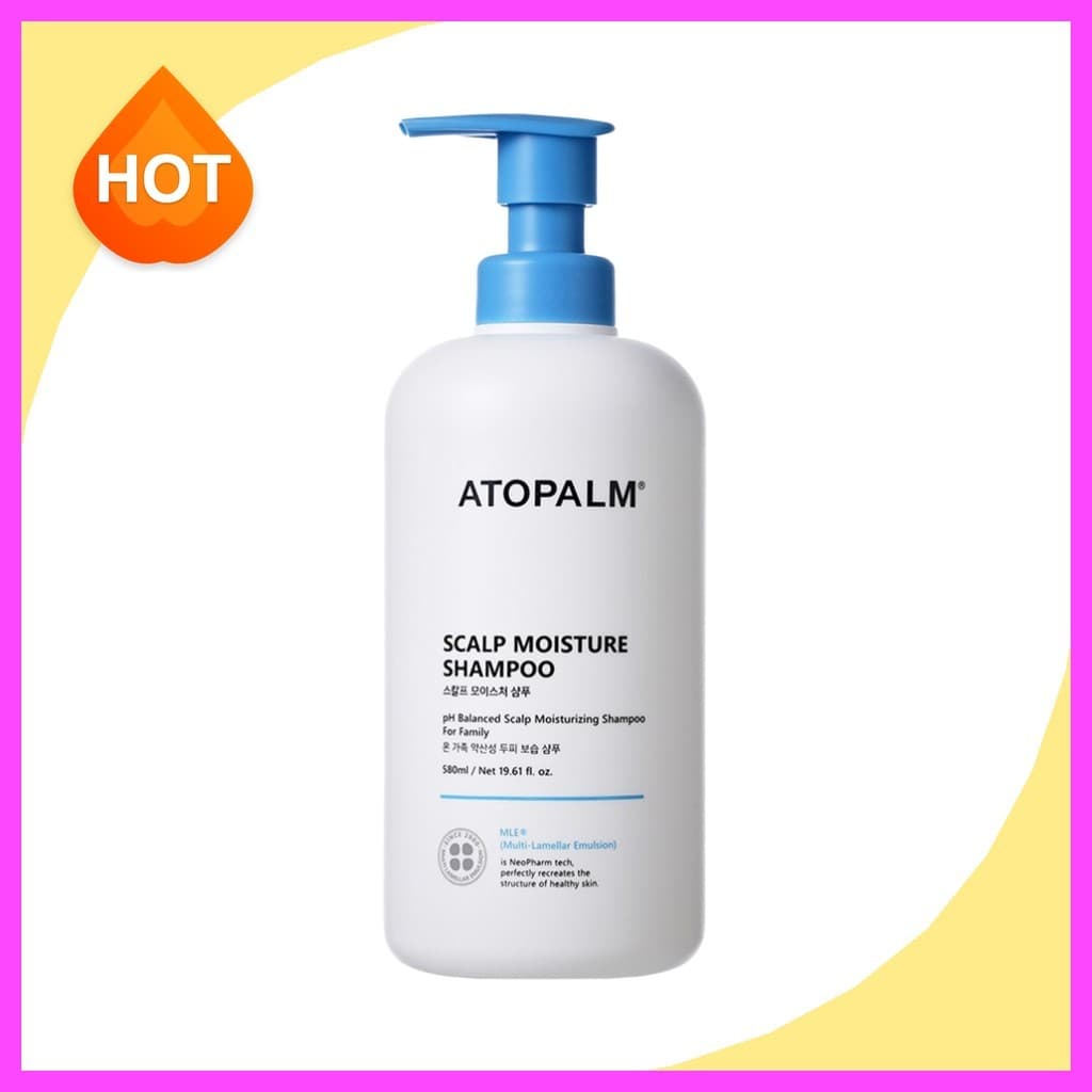 [atopalm] Shampoo Hidratante Para Couro Cabeludo , 580ml , 1 Unidade/Coreano/Aumento De Umidade/100 % Genuíno Da KoreaPi