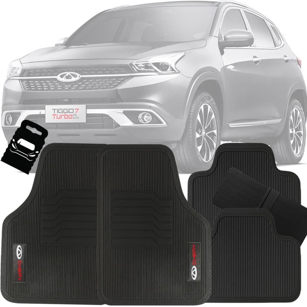 Tapete Automotivo Universal Borracha Tiggo 7 2019 2020 2021 2022 2023 2024 2025 2026