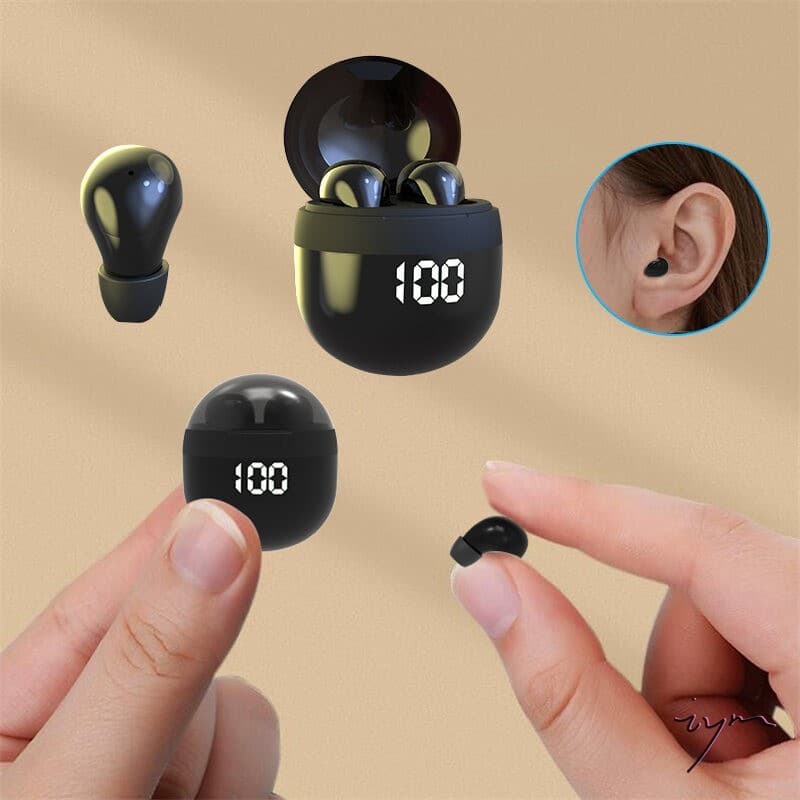 Fones De Ouvido Bluetooth Sem Fio-Mini Fone Para Dormir Com Microfone E Redução De Ruído Graves Pesados