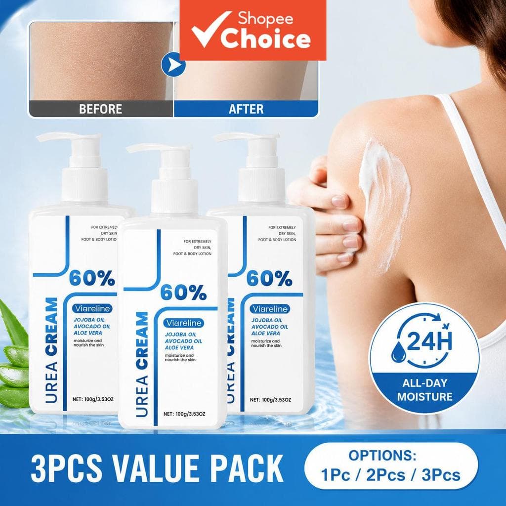 Loção Corporal Hidratante para Pele Seca 100g 10% Ureia Óleo de Abacate Ácido Salicílico Creme Hidratante Intensivo para