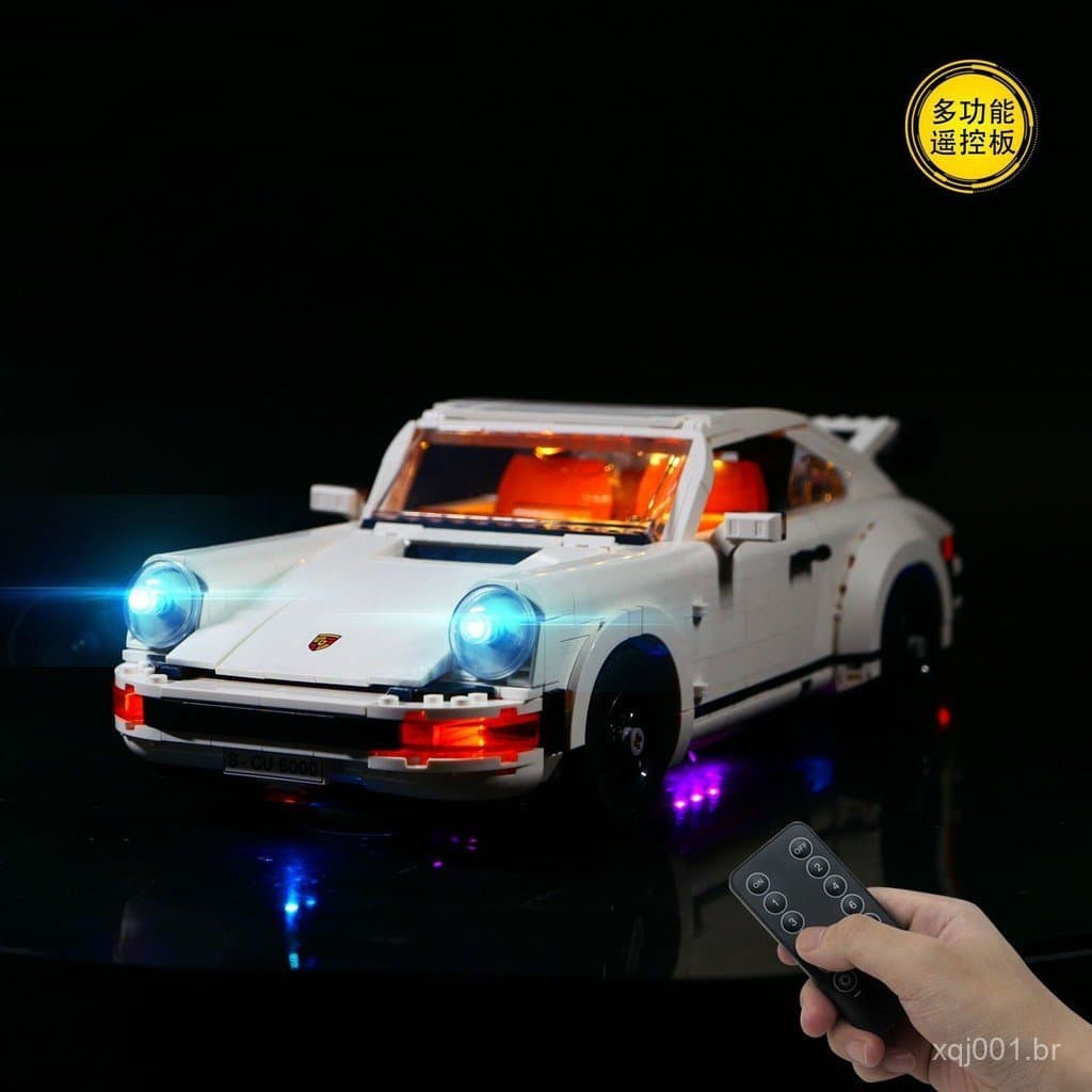Compatível com blocos de montar do carro esportivo LEGO Porsche retro 911 Turbo e blocos de montar GT3.