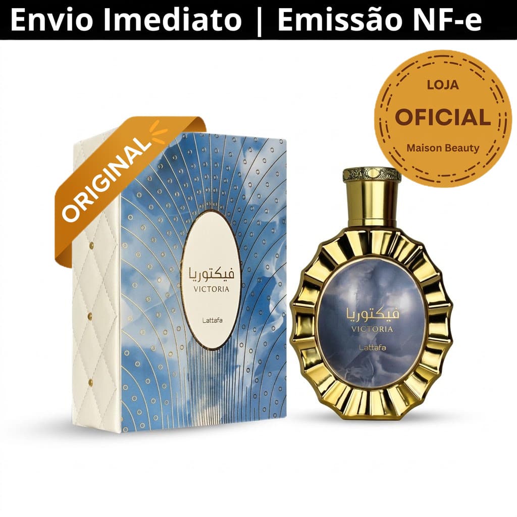 Frete Grátis Envio SP | Perfume Árabe Victoria 100ml Eau De Parfum Feminino 100%Original Importado Doce Longa Duração