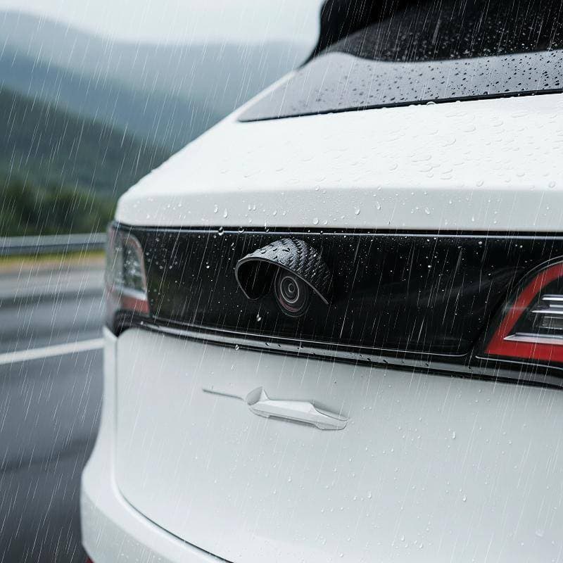 { BUDDI } Câmera De Visão Traseira Do Carro Capa De Viseira De Chuva Protetora De PVC Durável À Prova D'água Para Câmera