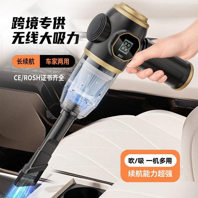 Aspirador de pó sem fio para carro, Display LCD, aspirador de pó doméstico, conveniente, portátil, sucção, soprador, asp