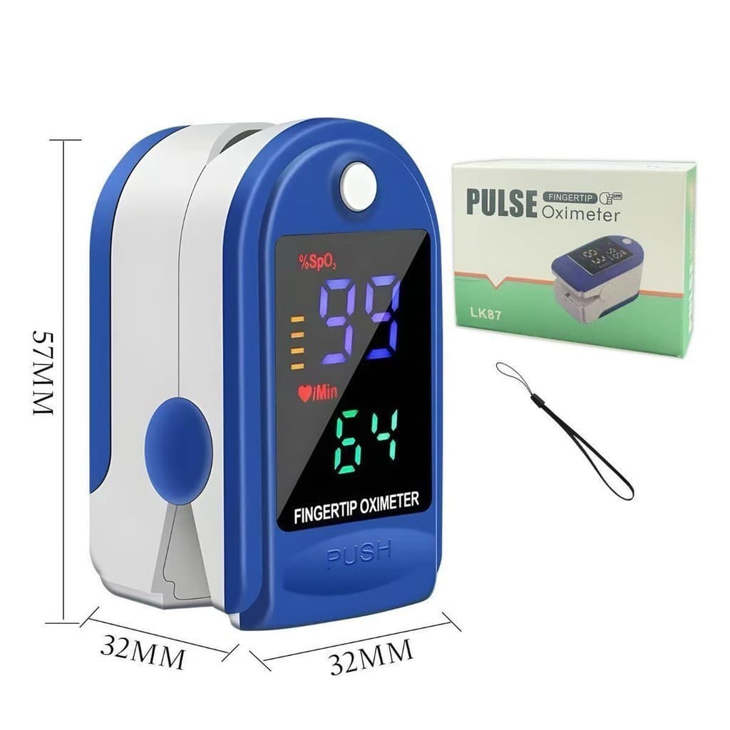Oxímetro de Dedo de Pulso Digital Batimento Cardíaco Monitor de Frequência  Olapam