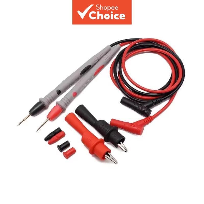 Um Conjunto De Cabos De Teste De Multímetro Digital Universal , Sonda De Silicone Macio 1000V 20A Com Clipes De Jacaré