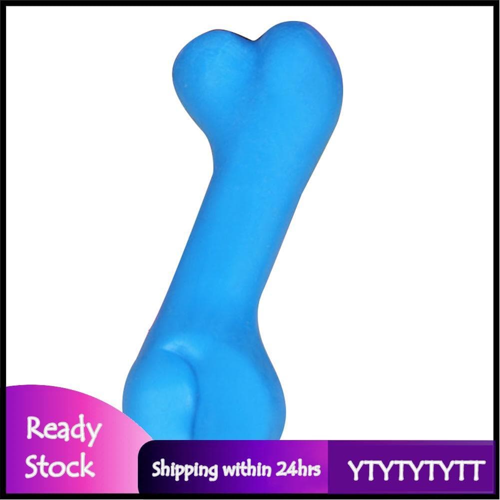 Ytytytytt Brinquedo para mastigar osso de cachorro, brinquedos em formato resistente à mordida de borracha para presente