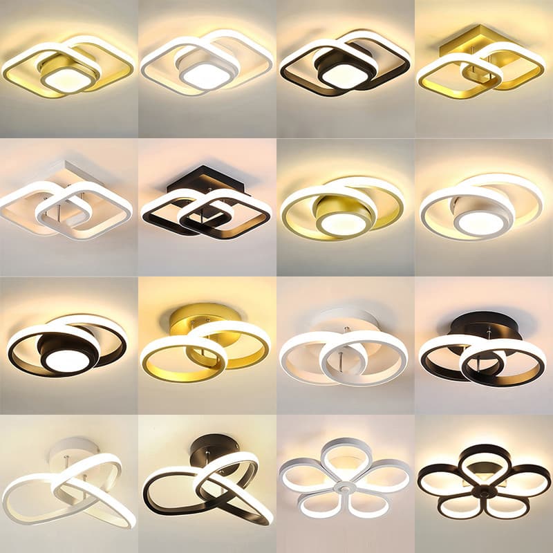 110V/220V Tamanho maior Luminária De Teto Led Decoração Minimalista Moderno Pendente Lustre Plafon para Sala Quarto