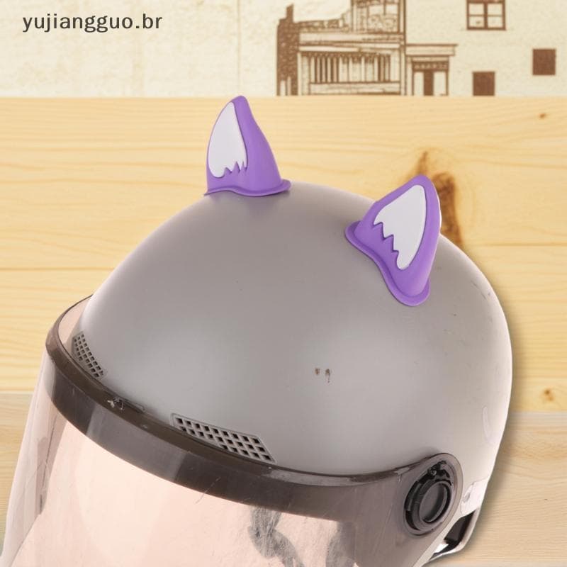 # Novo Capacete De Motocicleta Decorações De Orelha De Gato Acessório Para Scooter Bicicleta Adesivo Moto Skate Ciclismo
