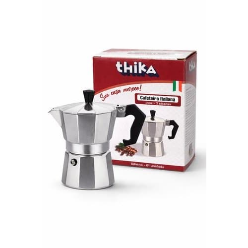 Cafeteira Italiana Inox 3 Xícaras Cafe Expresso Tradicional Duravel Compacta