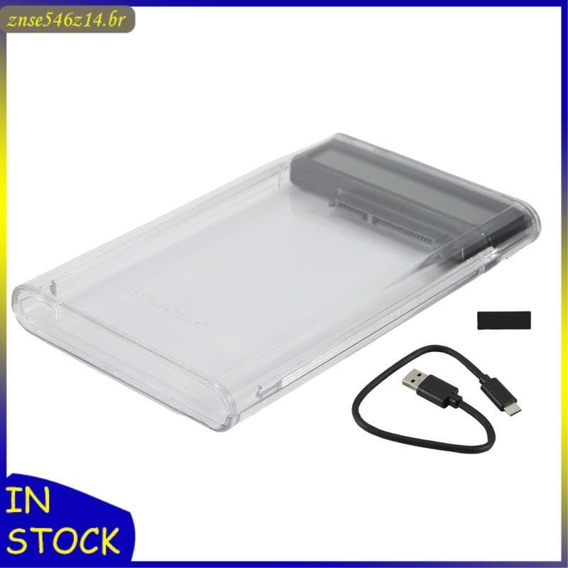 [Rbw] Estojo HDD De 2.5 Polegadas SATA Para USB3.2 Gabinete De Disco Rígido SSD Caixa 5 Gbps Tipo-C Caso HD Externo