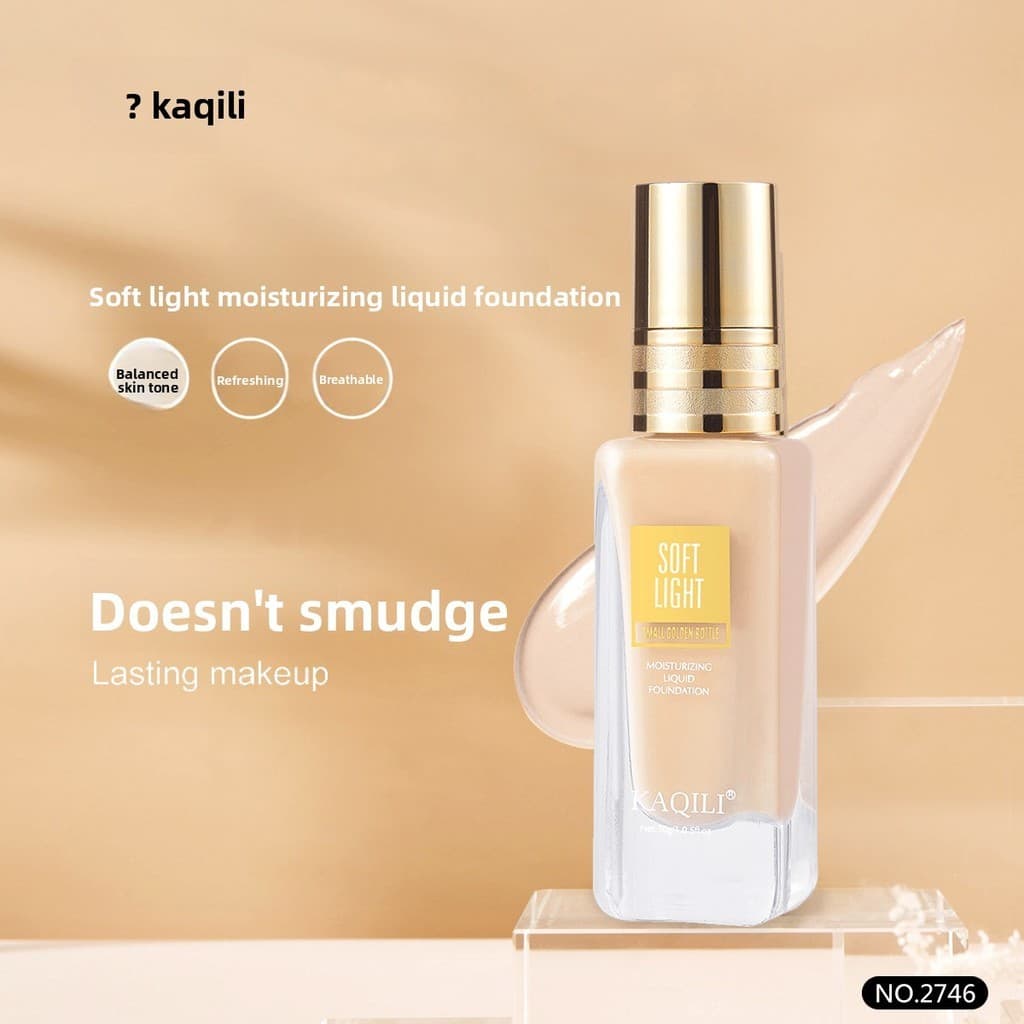Luz suave hidratante maquiagem base líquida corretivo base hidratante BB creme maquiagem