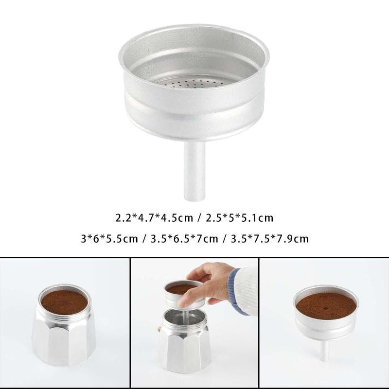 [Fineblue] Funil De Substituição De Panela , Alumínio Para Cafeteiras , Funis , De Café Expresso , Acessórios , Material