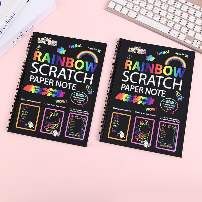 DIY Graffiti Livro Crianças Artes Raspagem Pintura Brinquedo Montessori Brinquedos Educativos
