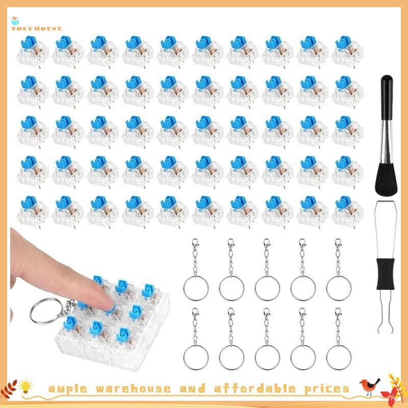 Codedclarkbrs450pcs Clickers Para Impressões 3D , Interruptores De Teclado Mecânico De 3 Pinos Substitutos , De Jogos E 