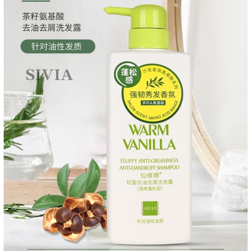 Senvina Shampoo Refrescante para Remoção de Óleo Anticaspa Leve Fofo Fortalecer o Cabelo Hidratante Shampoo Suave de Ami