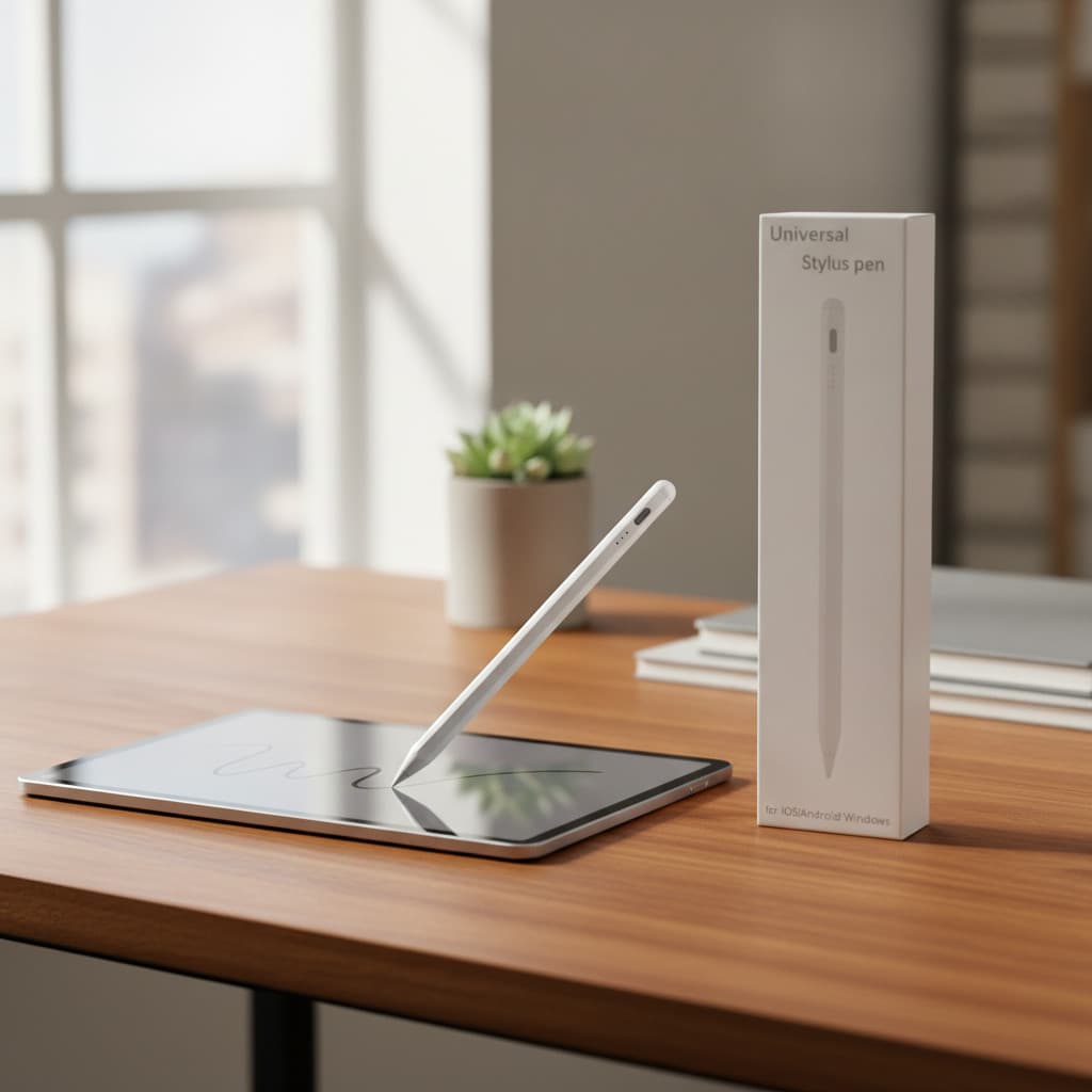 Caneta Stylus Universal Touchscreen de Ponta Fina para Desenho Tablet Celular Android iOS Windo