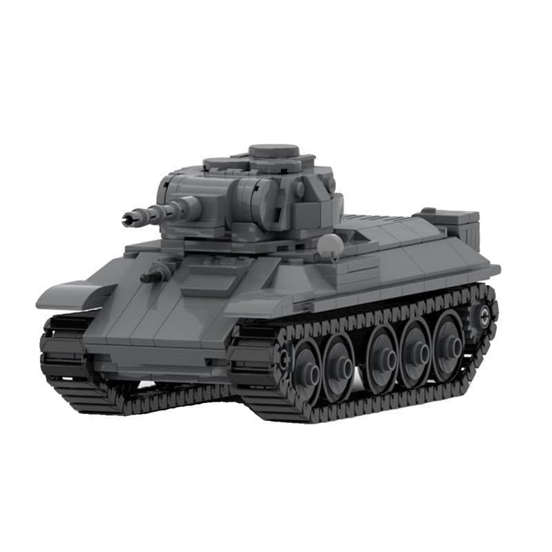 Blocos de montar MOC compatíveis com o modelo de tanque T-34 da Segunda Guerra Mundial Lego 151691, conjunto de brinqued