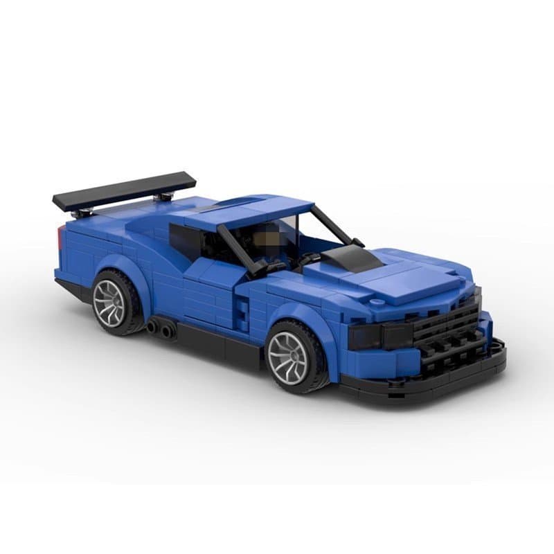 Blocos de montar MOC compatíveis com Lego 34779 Chevrolet Camaro ZL1, modelo educacional de carro de corrida com 8 peças