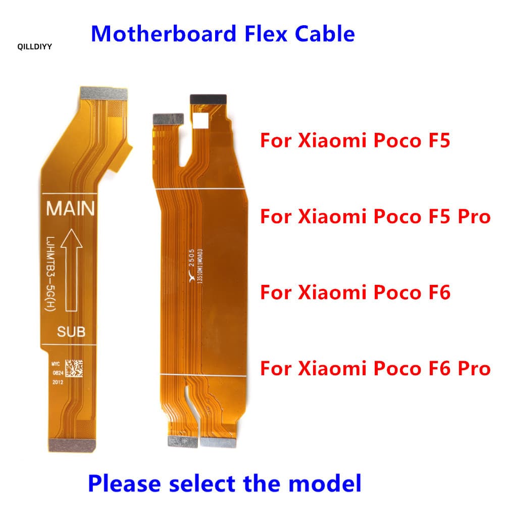Para Xiaomi Poco F5 F6 Pro Placa Principal Conector Da-Mãe Mainboard SUB Cabo Flexível Peças De Reparo Do Smartphone