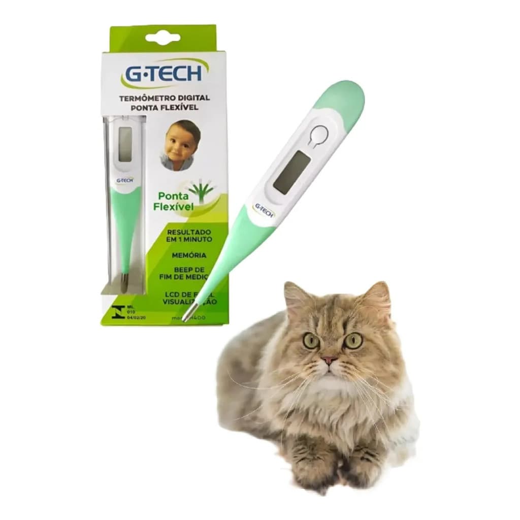 Termômetro Digital Veterinário Flexível Cães Gatos Bovinos