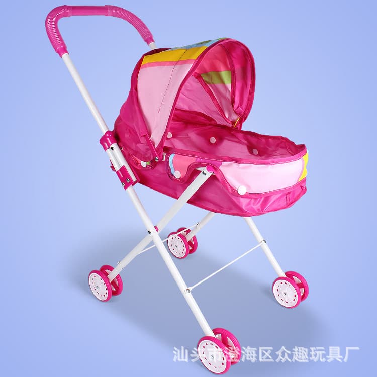 Carrinho brinquedos jogar casa simulação bebê carrinho de ferro brinquedos infantis menina